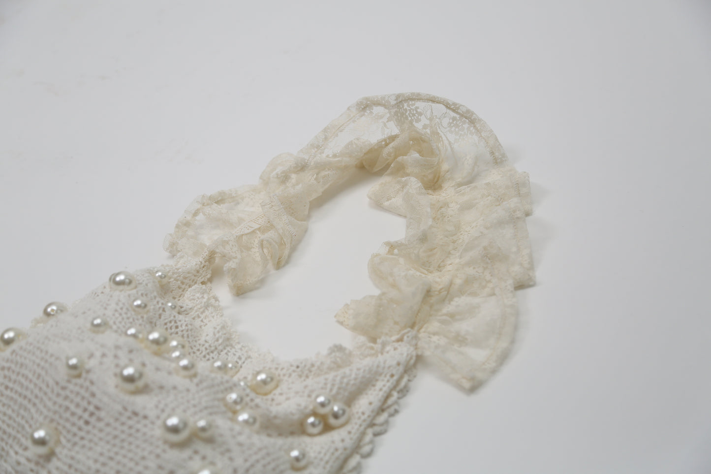 Crochet bag pearls