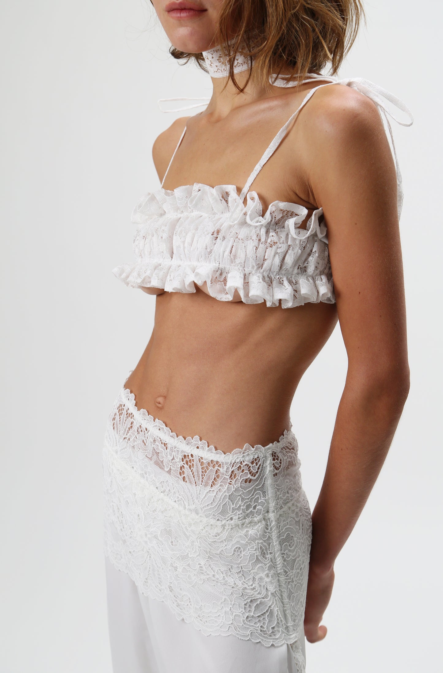White lace top