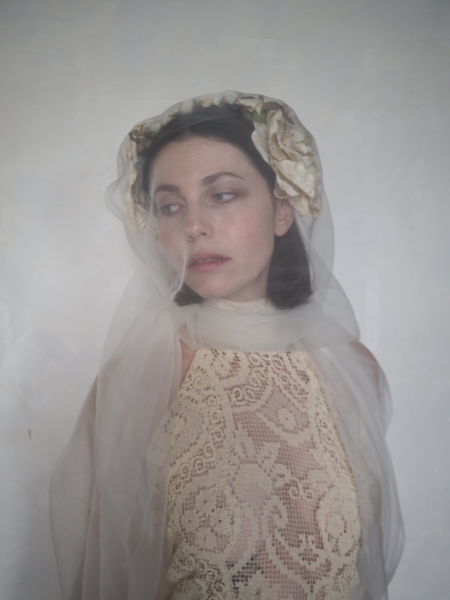 19th Century Floral Headpiece
