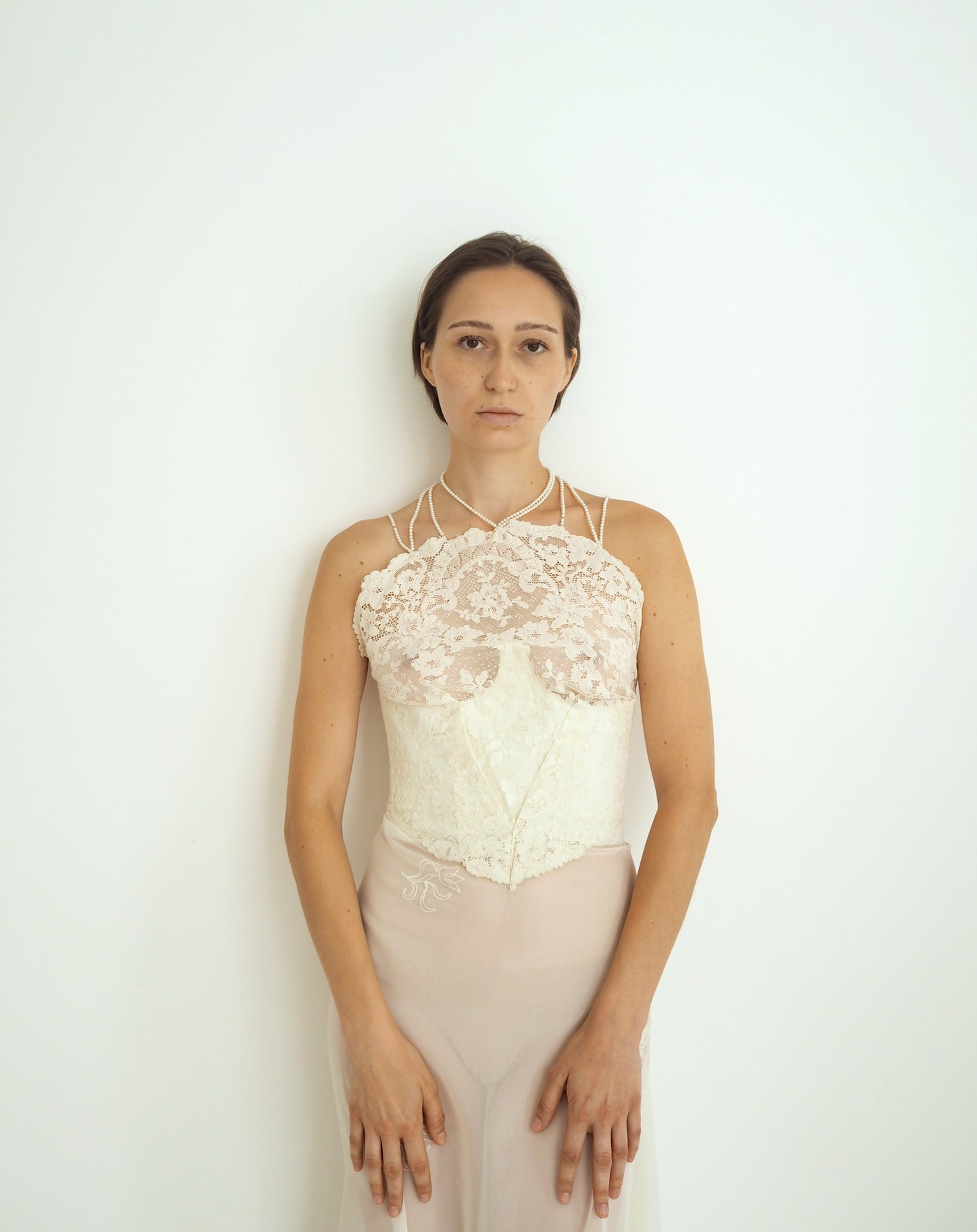 Pearls corset dress