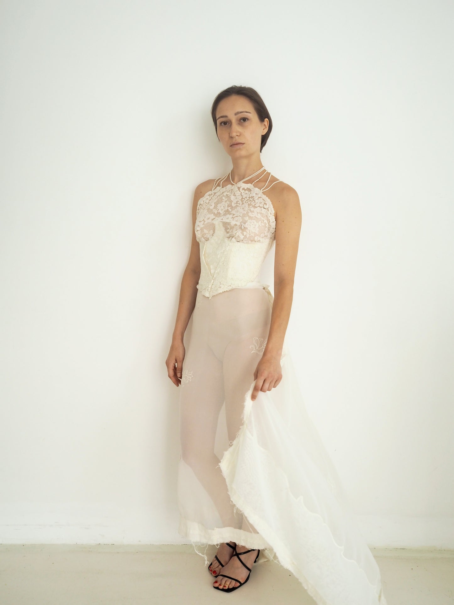 Pearls corset dress