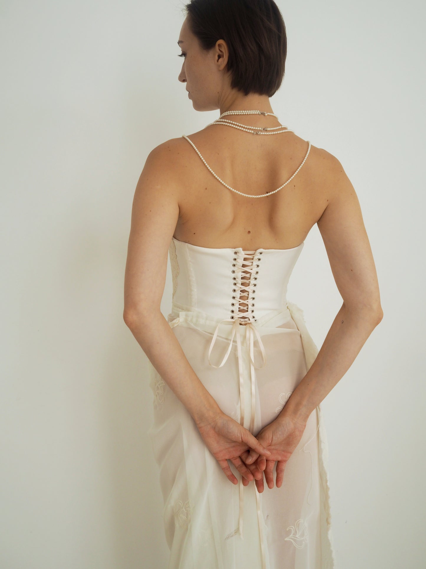Pearls corset dress