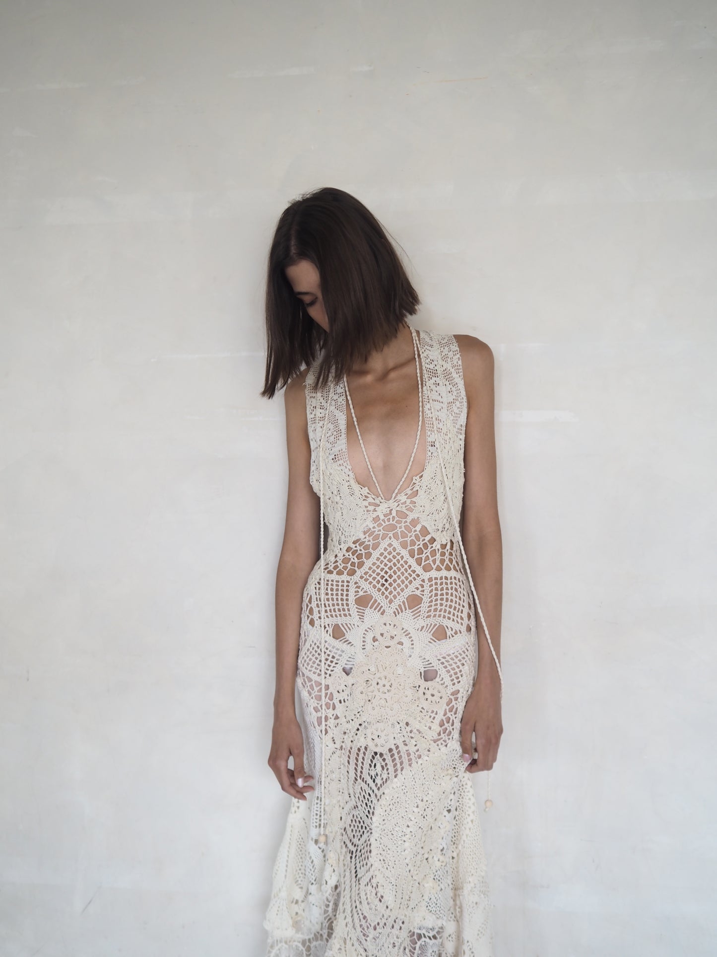 Antique Crochet Lace Dress