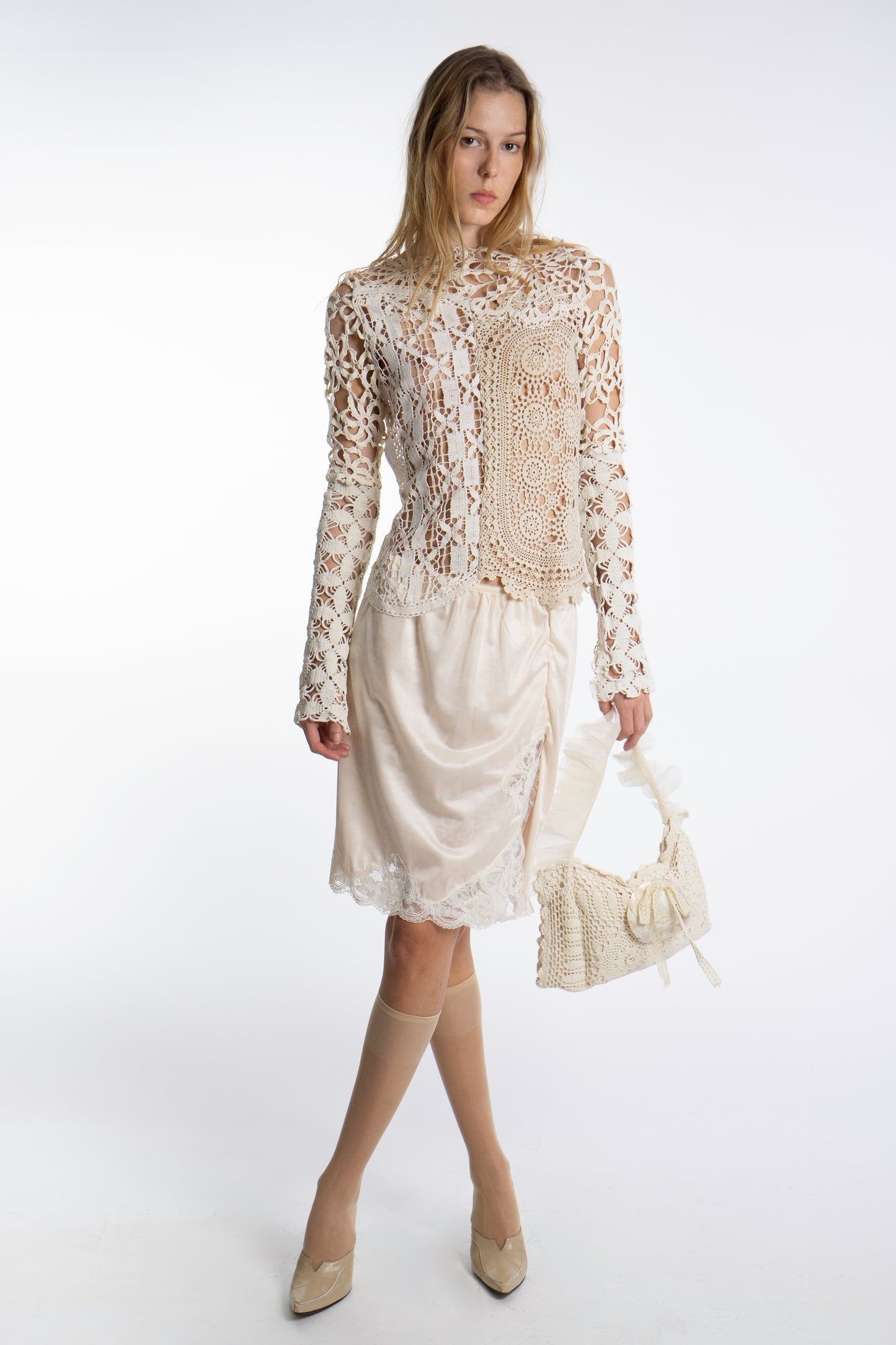 LONG SLEEVED CROCHET TOP 3