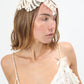 Crochet headpiece with pearl