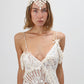 Crochet headpiece with pearl