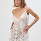 Crochet and lace dress