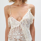 Crochet and lace dress