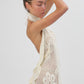 Crochet beige dress
