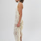 Crochet beige dress