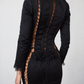 Black Corseted Silk Jacket