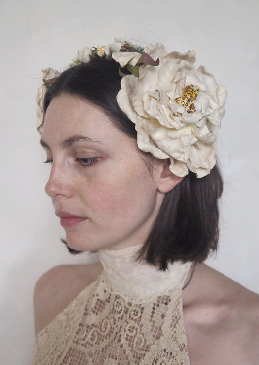 19th Century Floral Headpiece