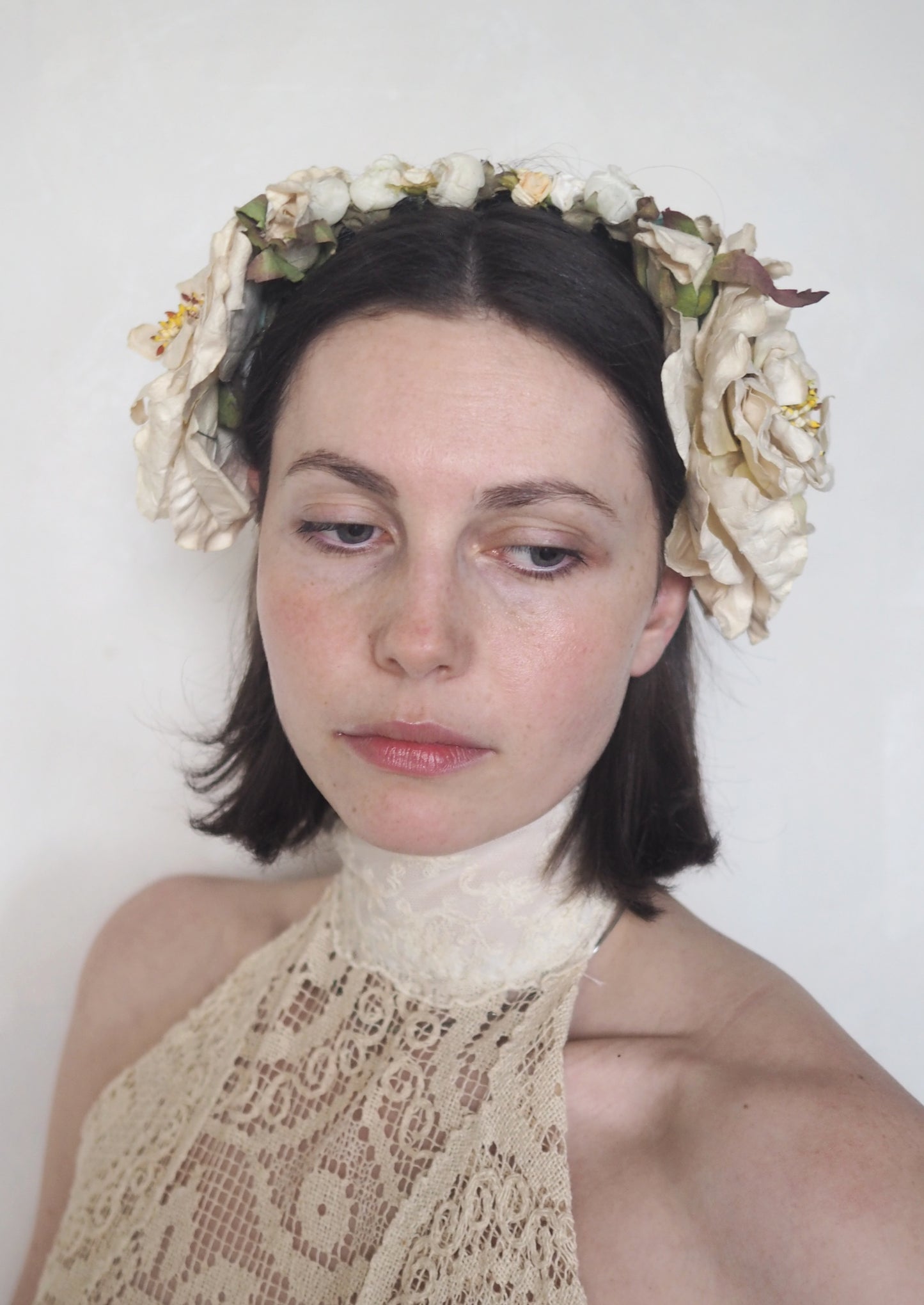 19th Century Floral Headpiece