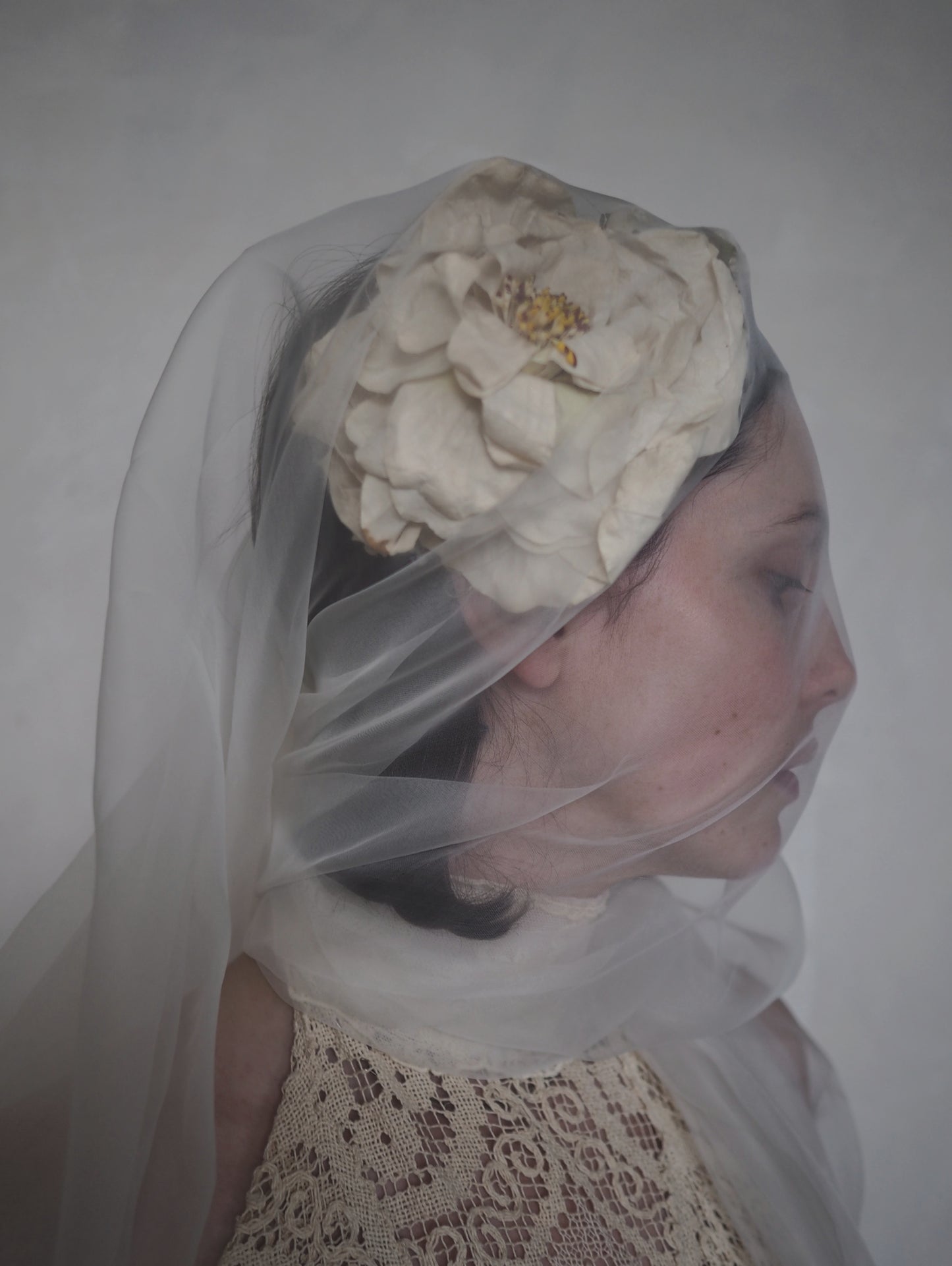 19th Century Floral Headpiece