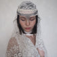 Lace & Chain Veil Headpiece