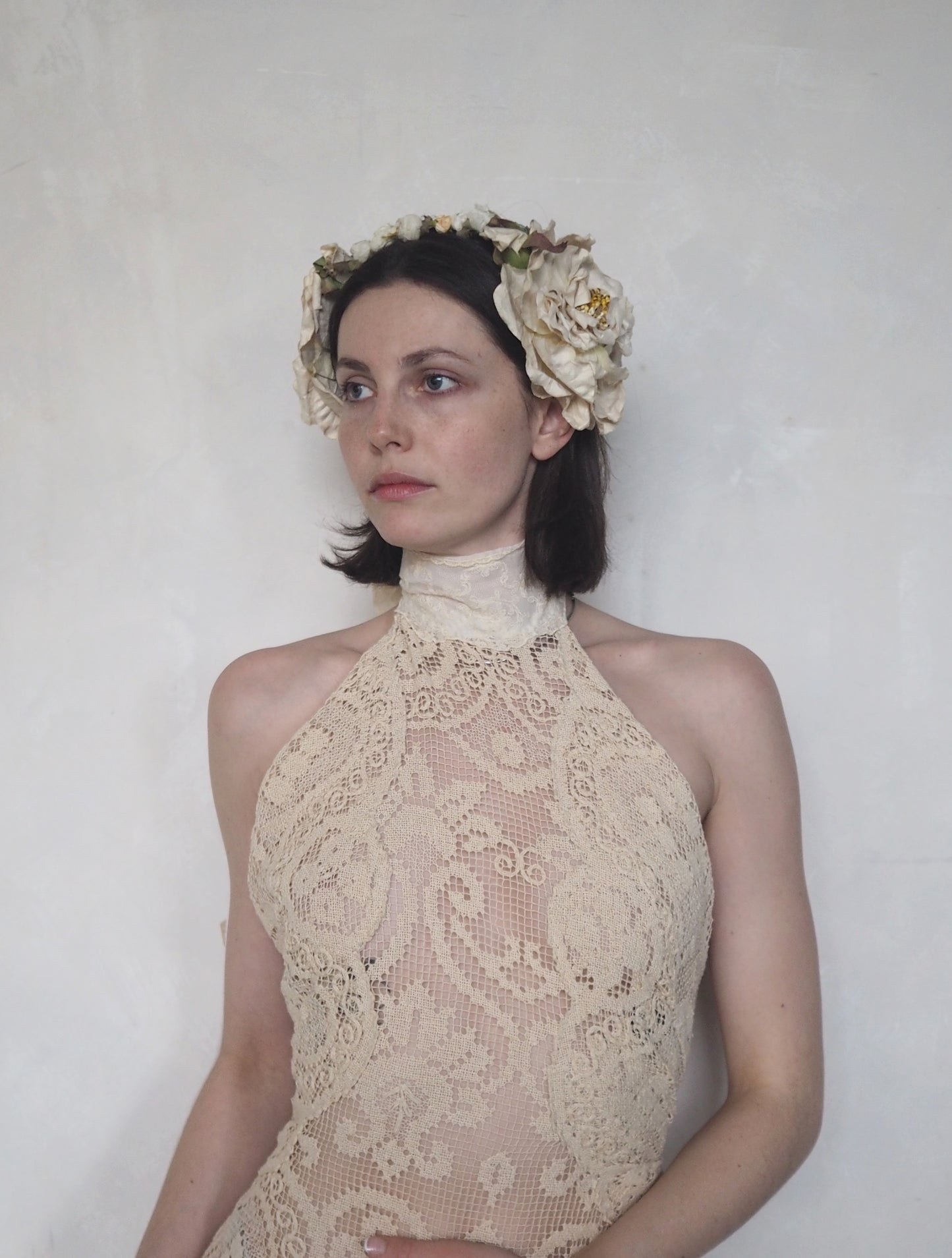 19th Century Floral Headpiece