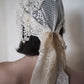 Crochet Headpiece with Lace Bow