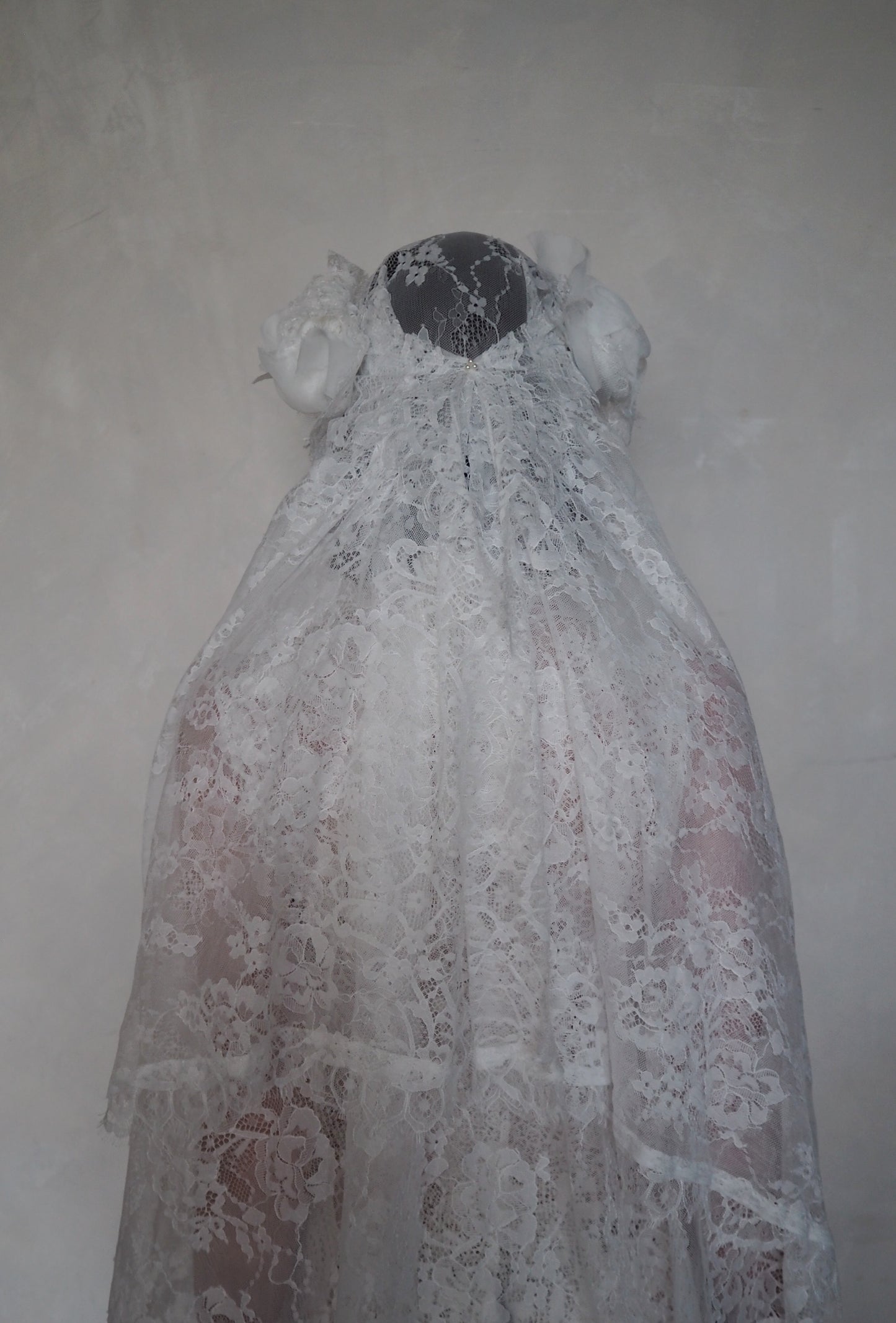Lace Headpiece with Pearls