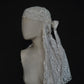 Crochet Lace Cap Veil with Bow Detail