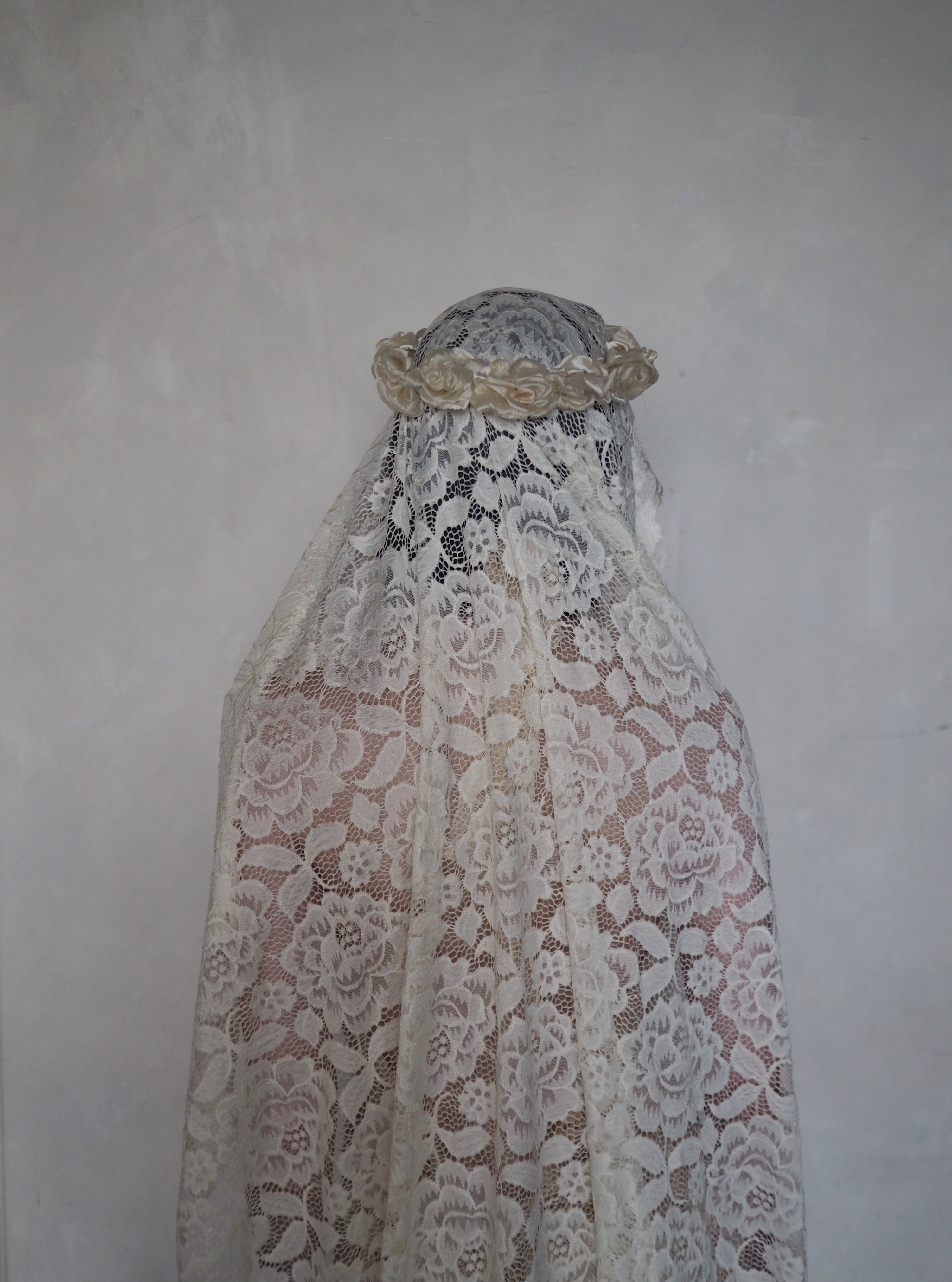 19th-Century Floral Crown Lace Veil – LES FLEURS STUDIO