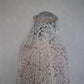 19th-Century Floral Crown Lace Veil