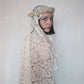 19th-Century Floral Crown Lace Veil