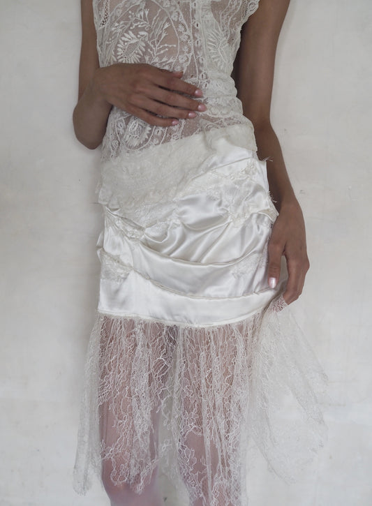 Silk & Lace Skirt
