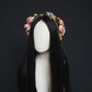 Antique Rose Crown — Preserved Floral Headpiece
