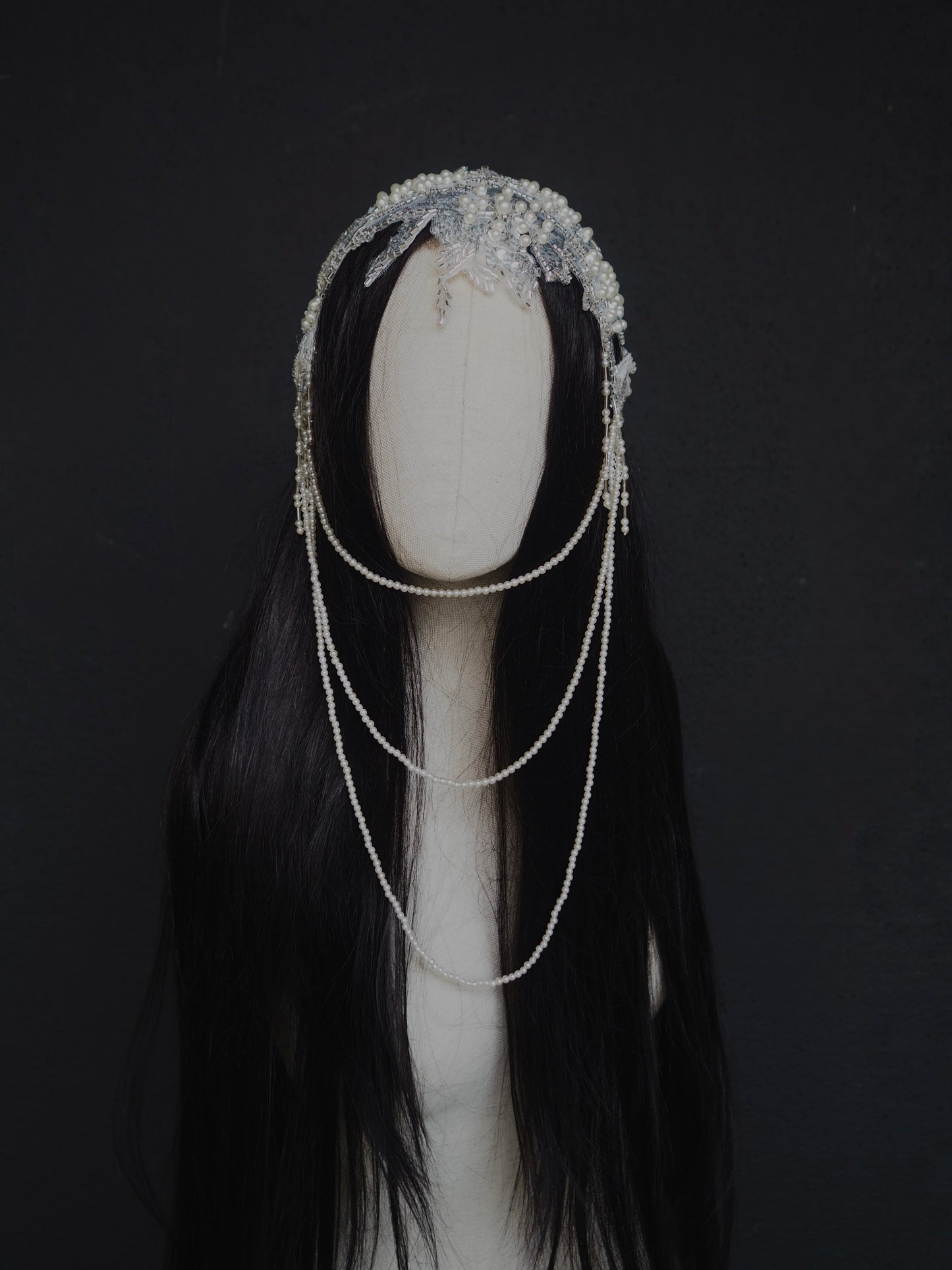 Beaded Pearl Juliet Cap