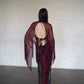 Antique Scarf Velvet Skirt