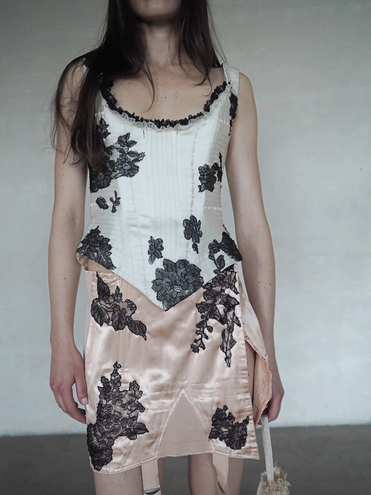 Ivory & Noir Lace Corset