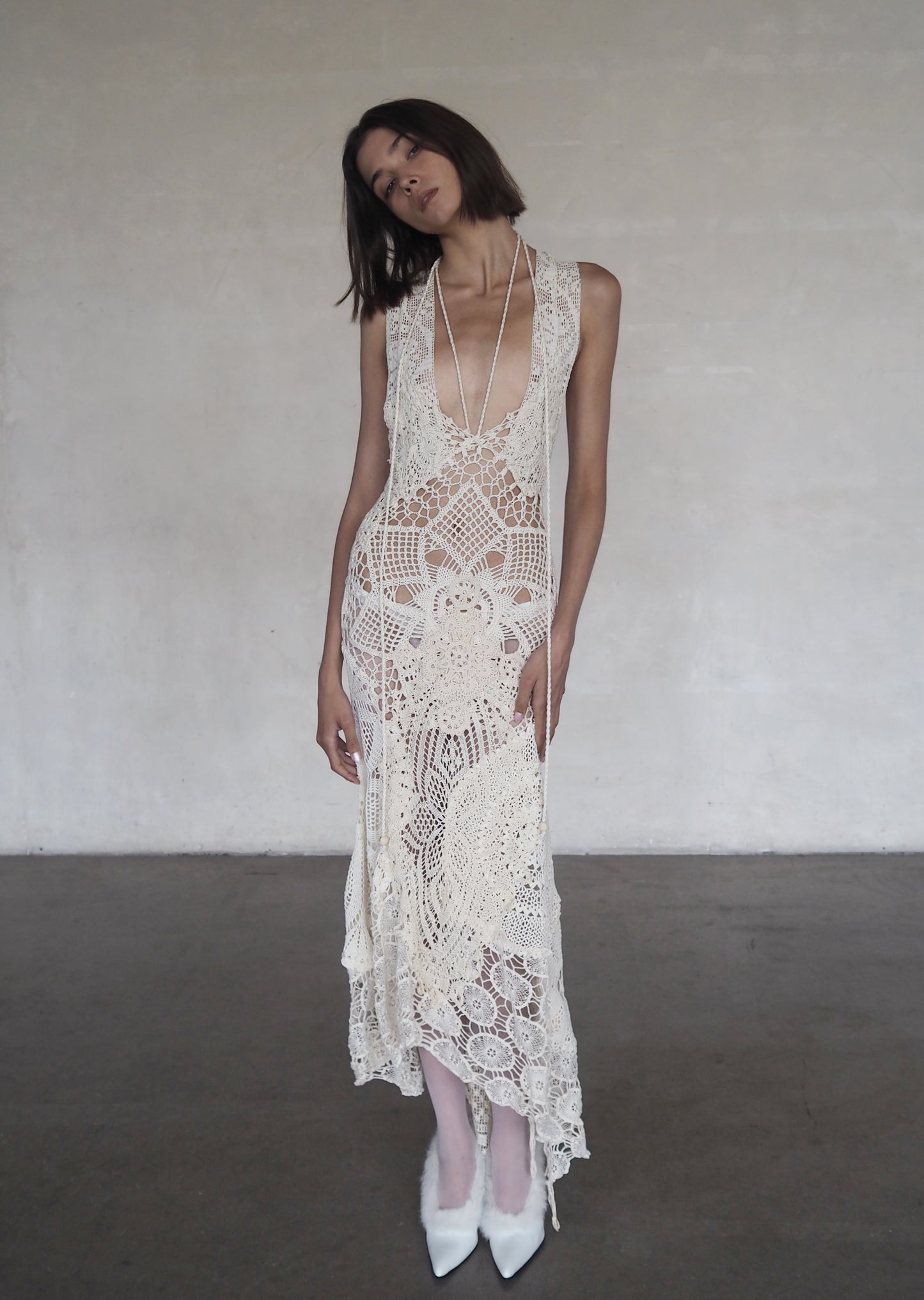 Antique Crochet Lace Dress