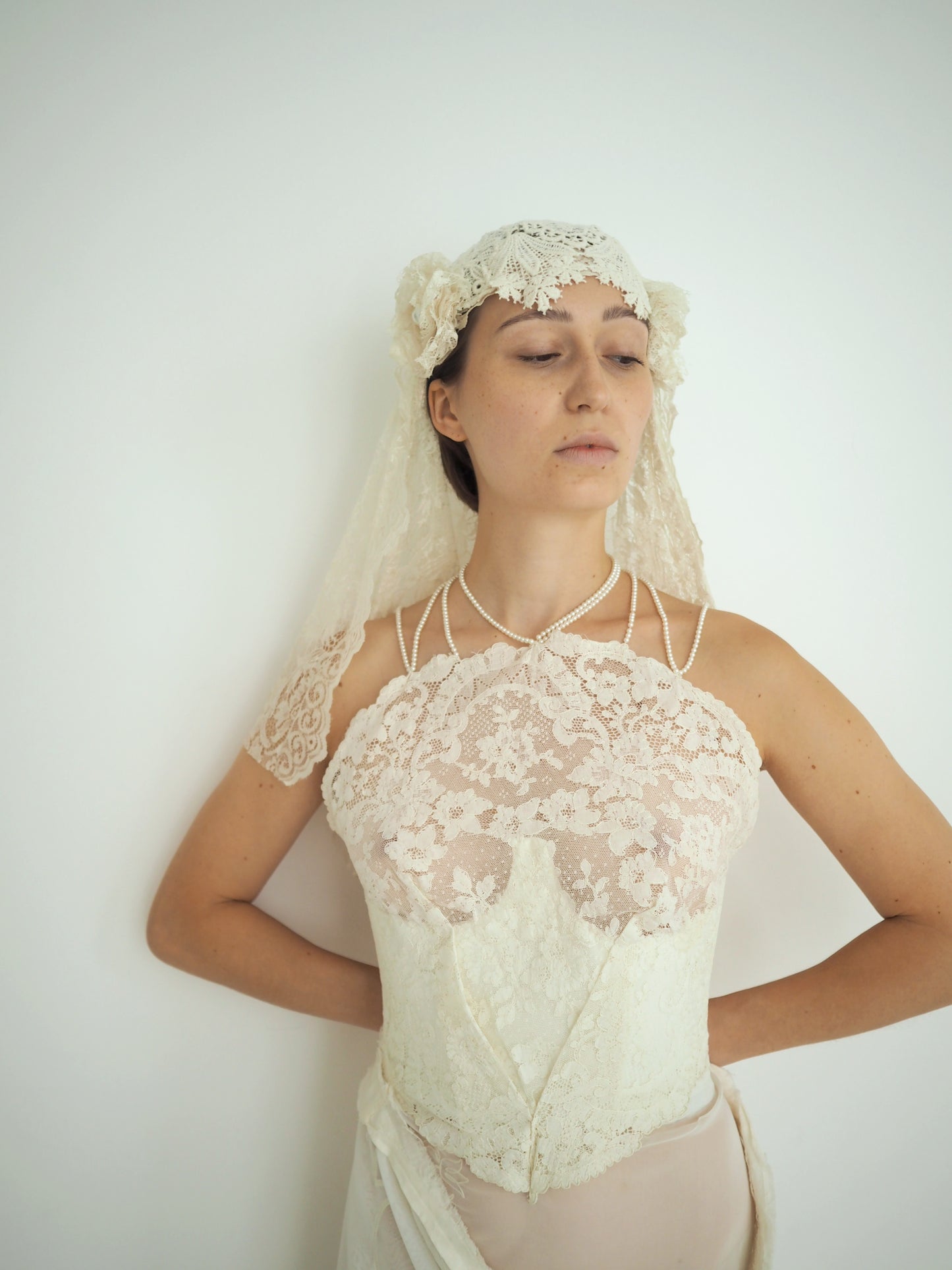 Flower crochet headpiece