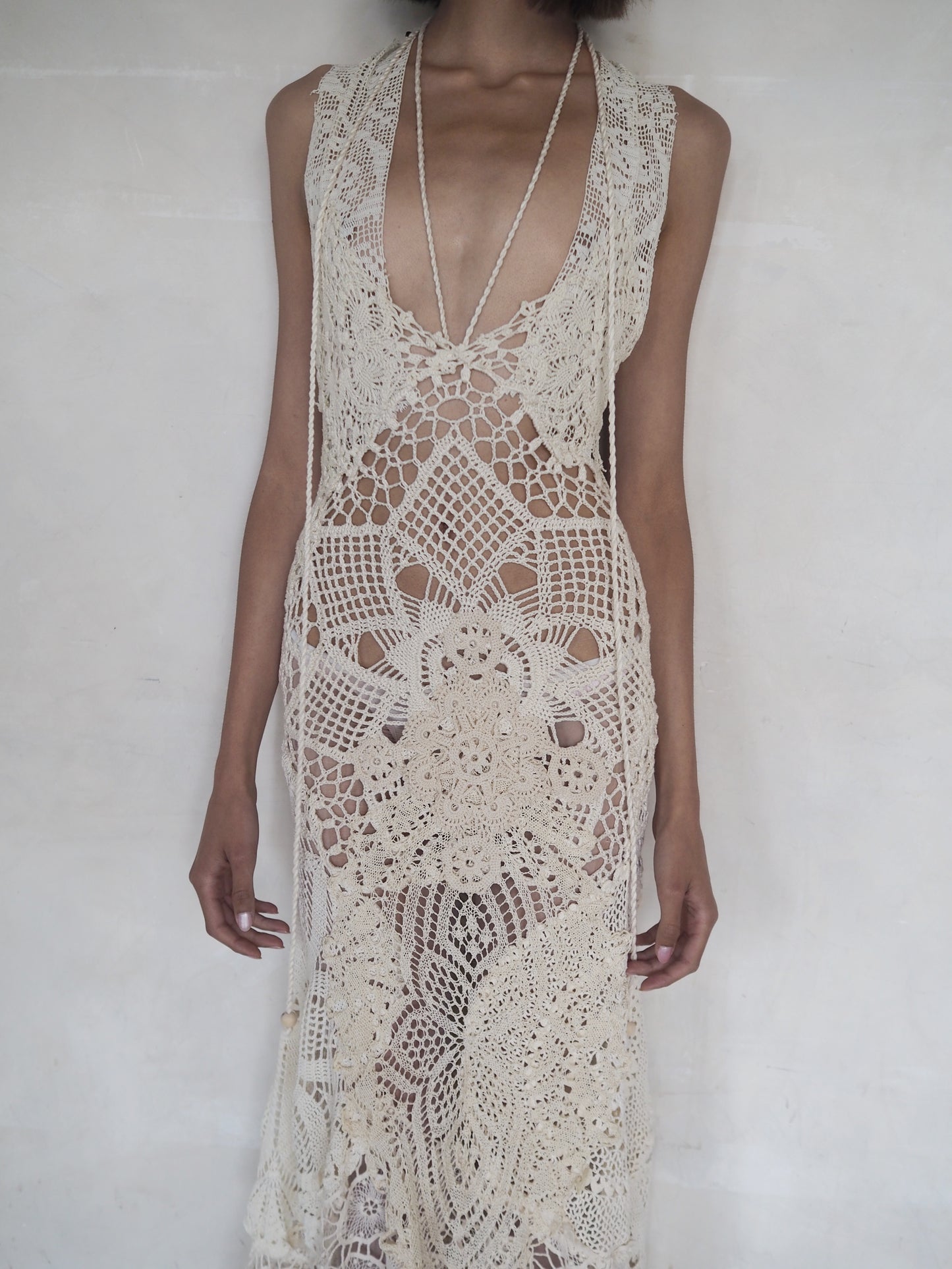 Antique Crochet Lace Dress