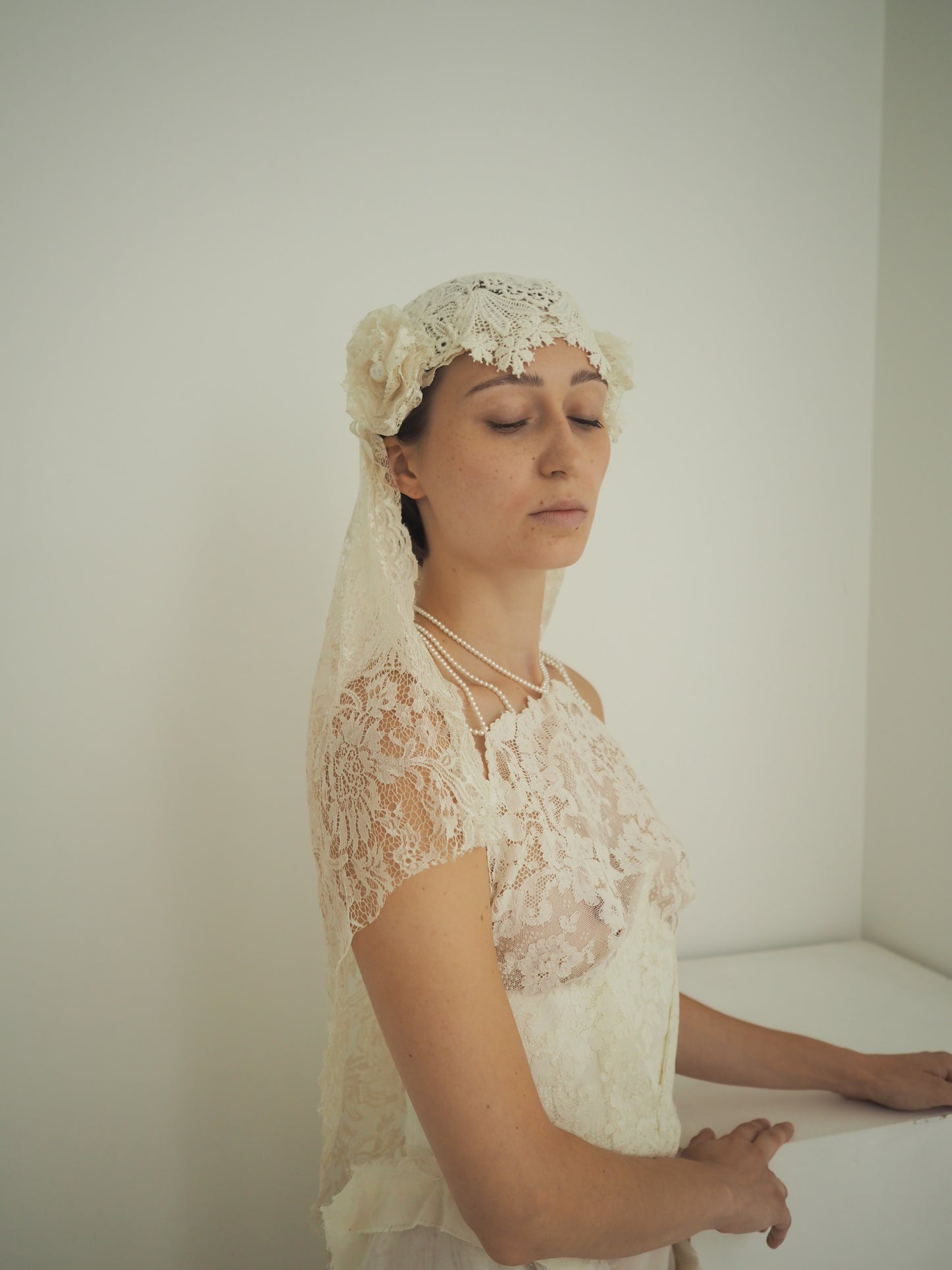Flower crochet headpiece