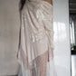EMBROIDERED SILK FRINGE PIECE