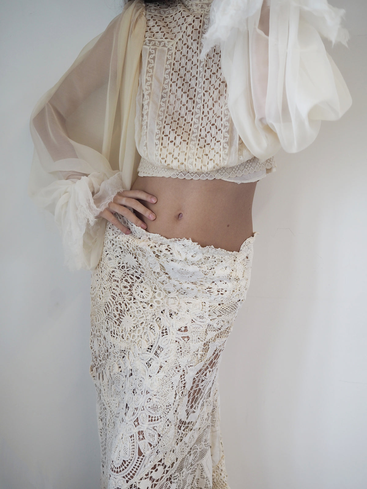 Patchwork Crochet Skirt