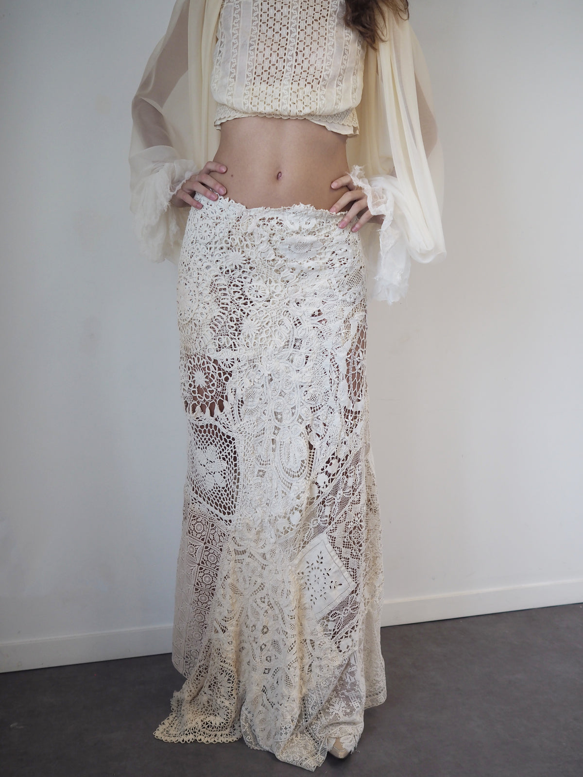 Patchwork Crochet Skirt