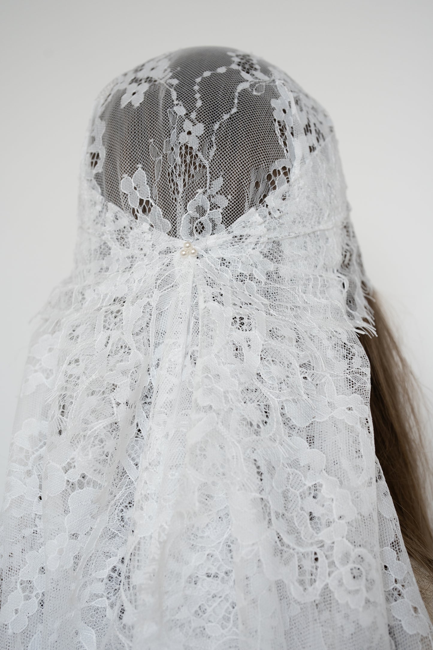 Long lace veil