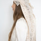 Lace and crochet headpiece